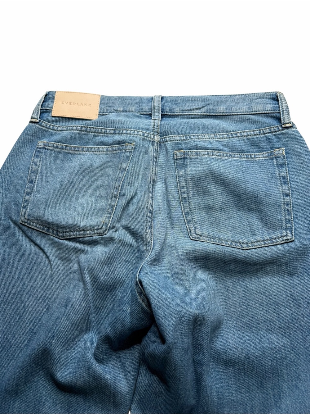 EVERLANE Light Blue Straight Leg Jeans Women's Size 26 Regular Organic Cotton - Picture 8 of 8